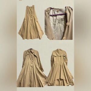 Peachoo + Krejberg convertible dress - coat Latte / Beige  Medium